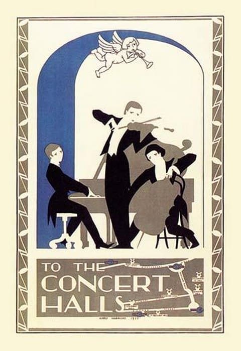 To the Concert Halls - Art Print