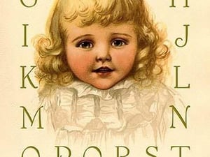 Big Girl Alphabet by Ida Waugh - Art Print