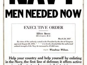 Navy men needed now - Art Print