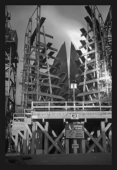 Shipbuilding by Alfred T. Palmer - Art Print
