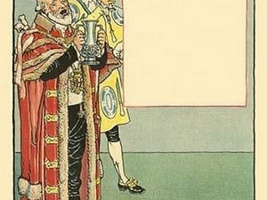 As to who had greatest number of followers; the seasons said they; but they were contested by Lent & the April Fool by Walter Crane - Art Print
