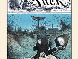 Puck Magazine: Edson's Fix by Bernhard Gillam - Art Print