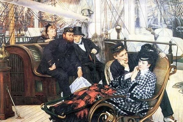 The Last evening by James Tissot - Art Print