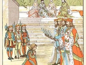 The Knave vowed he would steal no more by Randolph Caldecott - Art Print
