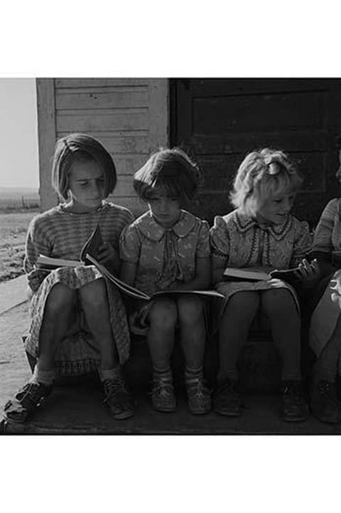 Little Girls Read their Lessons by Dorothea Lange #2 - Art Print