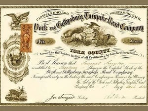 York and Gettysburg Turnpike Road Company - Art Print