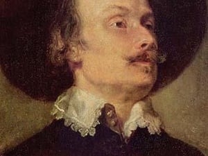 Self Portriat of a Man by Anthony Van Dyk - Art Print