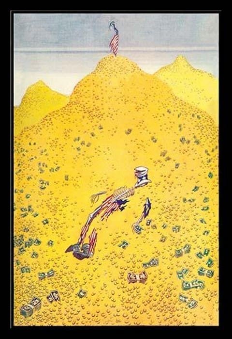 Where Wealth Accumulates and Men Decay by Ellison Hoover - Art Print