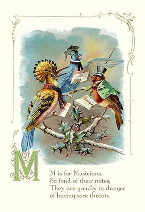 M is for Musicians - Art Print