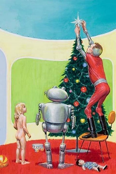 A Little Girl's Xmas in Modernia by Edmund Emshwiller - Art Print