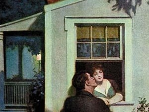Burglar on the Roof - Art Print