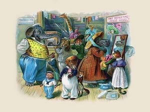 The Elephant had himself Measured for Suits by G.H. Thompson - Art Print