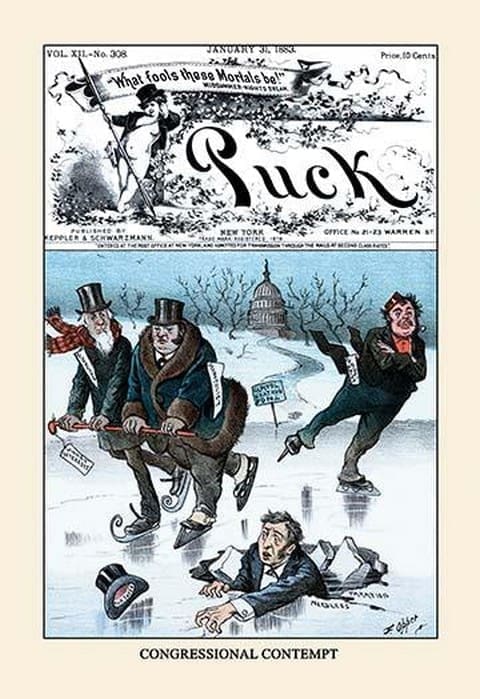 Puck Magazine: Congressional Contempt by Frederick Burr Opper - Art Print