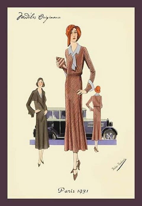 Outfit for a Day Trip by Atelier Bachroitz - Art Print