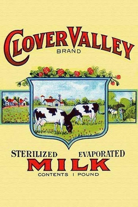Clover Valley Brand Sterilized Evaporated Milk #2 - Art Print