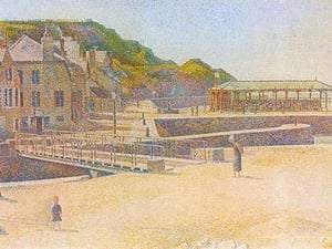 The Port and the Quay at Bessin by Georges Seurat #3 - Art Print