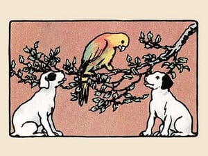 Snip and Snap and the Poll Parrot by Julia Dyar Hardy #2 - Art Print