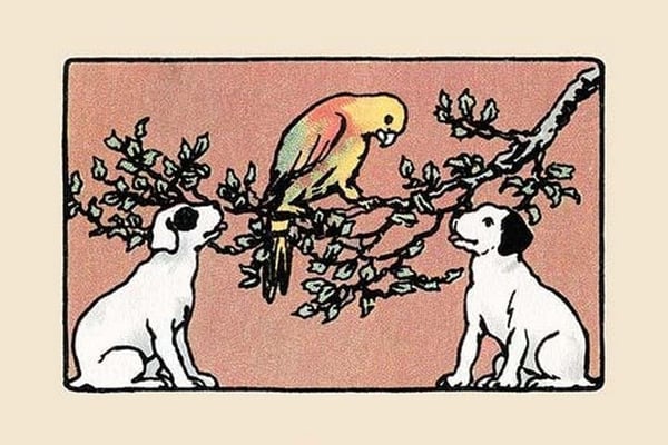Snip and Snap and the Poll Parrot by Julia Dyar Hardy #2 - Art Print