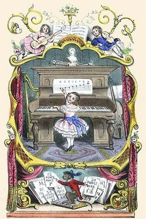 Frontispiece to 'The Home First Number & Music Book' by Charles Butler - Art Print