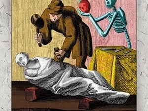 Death and a Sculptor - Art Print
