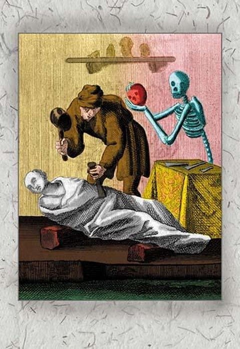 Death and a Sculptor - Art Print