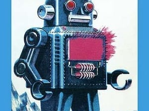 Wind-Up Sparky Robot - Art Print