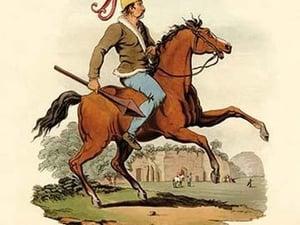 A Mounted British Warrior - Art Print