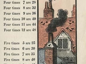 Rooftops of pigeons by Charles Butler - Art Print