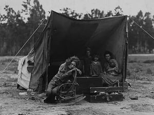 Hungry Mother & Children by Dorothea Lange - Art Print