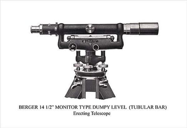 Berger 14 1/2' Monitor Type Dumpy Level (Tubular Bar) - Art Print