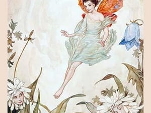 Fairy Among Flowers by Erich Shutz - Art Print