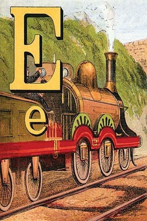 E for the Engine that's Lighted with Coke by Edmund Evans - Art Print