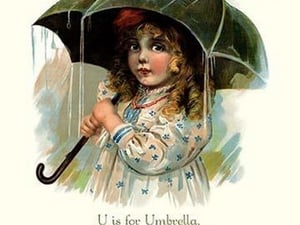 U is for Umbrella - Art Print