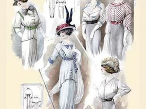 Album Blouses Nouvelles: Five Daytime Blouses by Atelier Bachroitz - Art Print