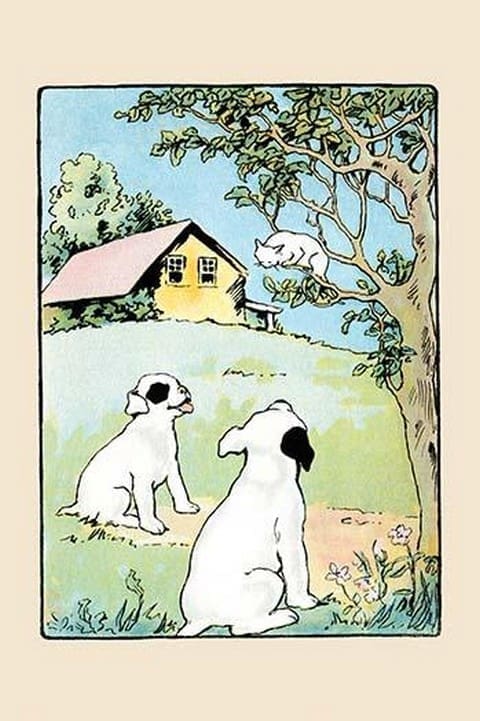 Chasing Cats up Trees by Julia Dyar Hardy - Art Print