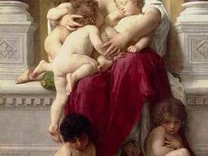 Charity by William Bouguereau - Art Print