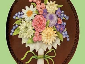 Tart Decoration with Butter Cream Flowers - Art Print