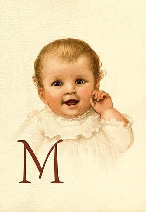 Baby Face M by Ida Waugh - Art Print