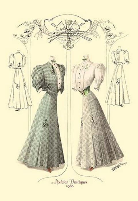 Modeles Pratiques: Nautical Fashions by Atelier Finkelstein - Art Print