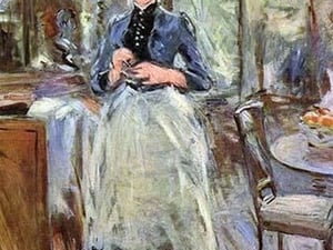 In Dining Room by Berthe Morisot - Art Print
