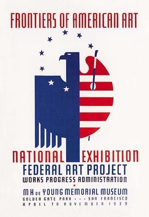 Frontiers of American Art: National Exhibition by WPA - Art Print