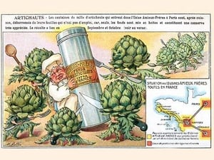 Artichauts (Artichokes) by M. Halle - Art Print