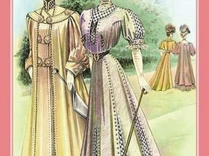 L'Art de la Mode: Traveling Coat and Shirt-Waist Suit - Art Print