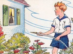 Watering the Garden by Julia Letheld Hahn - Art Print
