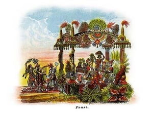Feast - Mardi Gras Parade Float Design - Art Print