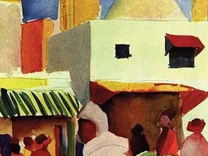 Market in Algiers by August Macke - Art Print