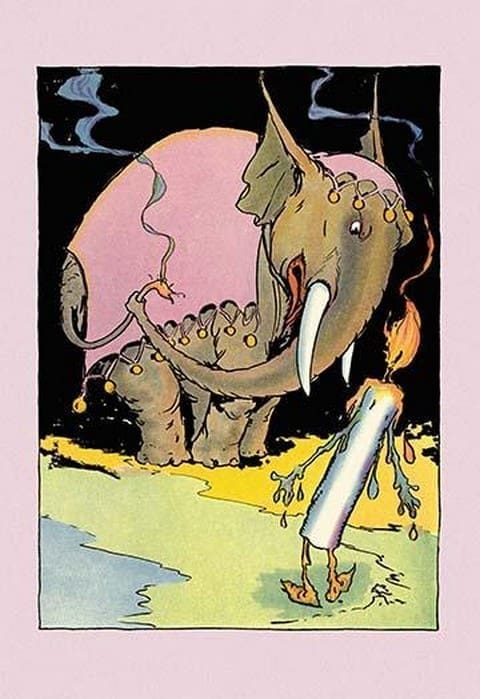 Candleman and Kabumpo by John R. Neill - Art Print
