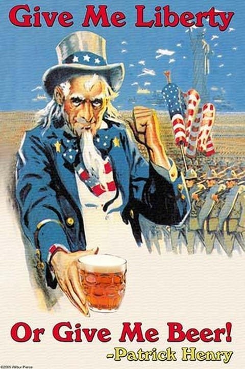 Give Me Liberty of Give Me Beer by Wilbur Pierce - Art Print