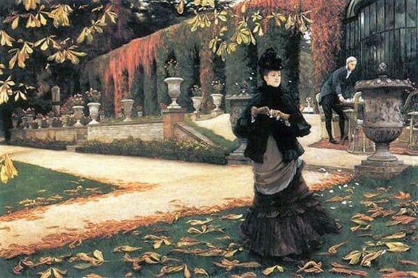 The Letter came in handy by Tissot by James Tissot - Art Print