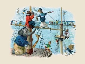 Up the Rigging the Monkeys Ran by G.H. Thompson - Art Print
